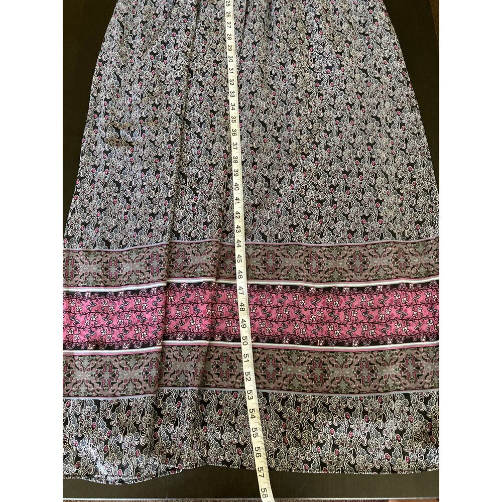Westport 1962 Black/blue/pink Floral Maxi Dress Plus Sz16 - Picture 11 of 11